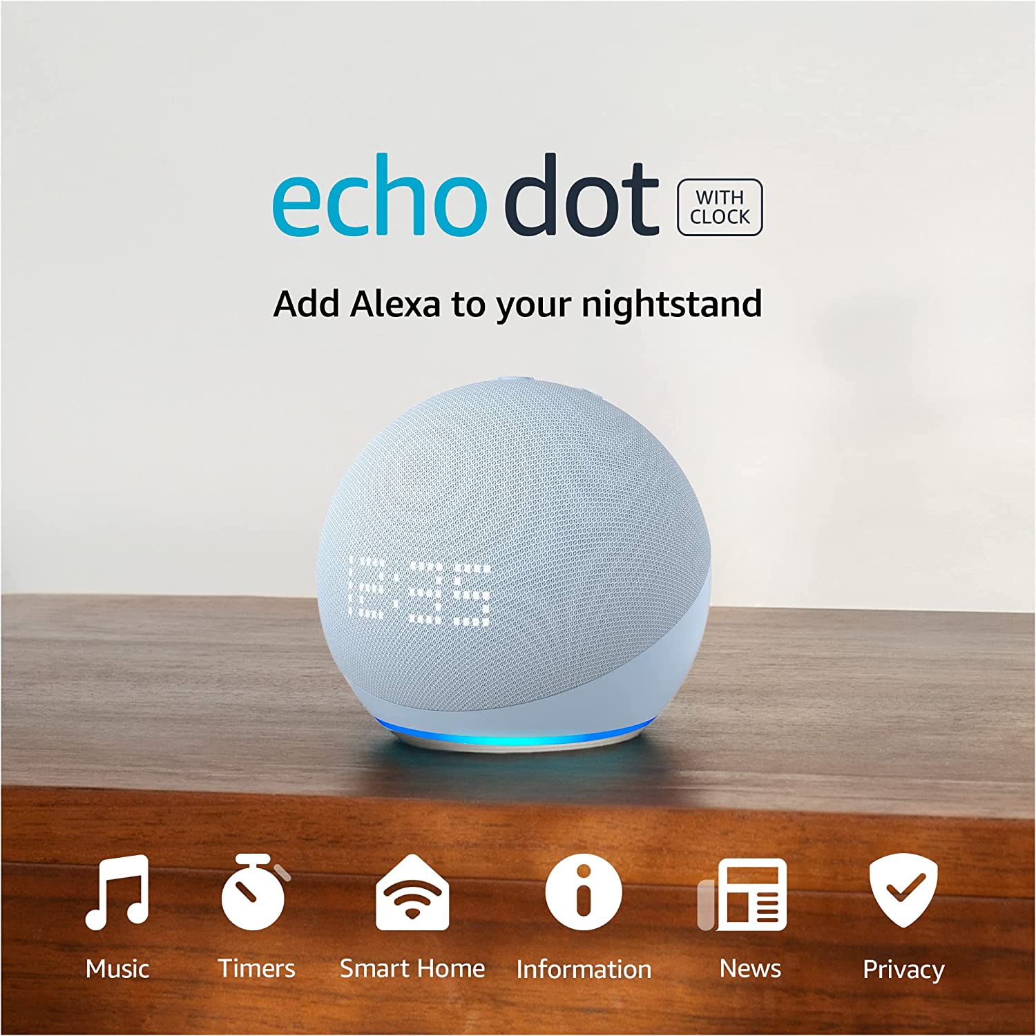 Amazon Echo Dot (5th Gen) with clock Amazon Echo Dot (5th Gen) with clock